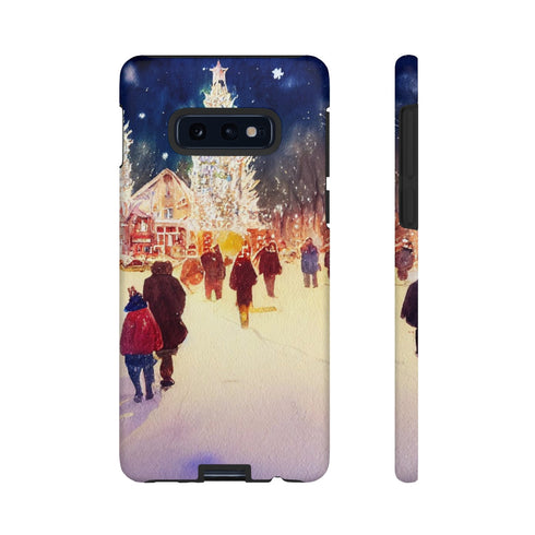 A Christmas Market in Denver Colorado - Impact Resistant Phone Case Samsung Galaxy S10E Matte